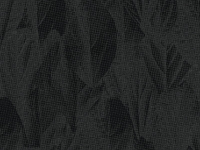 Papier peint feuillage noir ton sur ton, aperçu du design