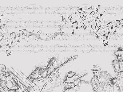 Papier peint symphonie grise, aperçu du design
