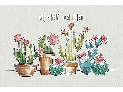 Papier peint cactus en pots, aperçu du design