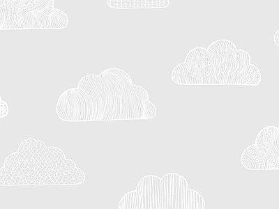 Papier peint nuages ton sur ton, aperçu du design