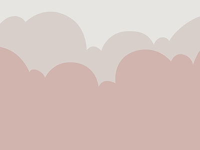 Papier peint nuages terracotta, aperçu du design