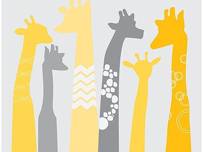 Papier peint girafes graphiques, aperçu du design