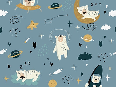 Papier peint nuit des animaux, aperçu du design
