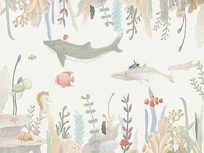 Aperçu de Papier peint jardin sous-marin – Chambre enfant sur votre mur