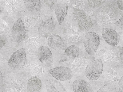 Papier peint feuilles gris ardoise, aperçu du design