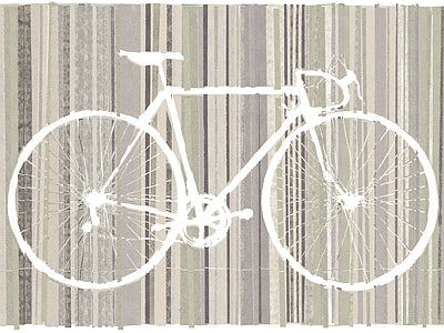 Aperçu de Papier peint vélo et rayures – Chambre ado sur votre mur