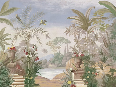 Papier peint jardin des escaliers, aperçu du design
