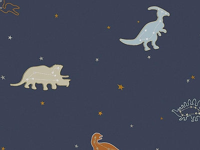 Aperçu de Papier peint dinosaures de nuit – Chambre enfant sur votre mur