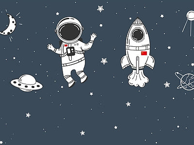 Papier peint astronautes de nuit, aperçu du design