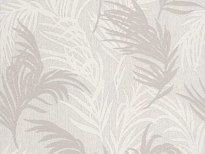 Papier peint feuillage gris doux, aperçu du design