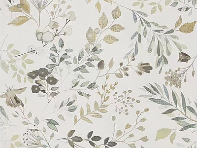 Papier peint herbier aquarelle, aperçu du design