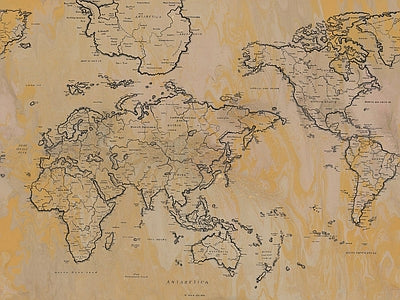 Papier peint carte parchemin, aperçu du design