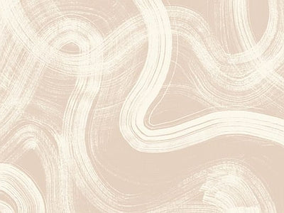 Papier peint courbes crème, aperçu du design