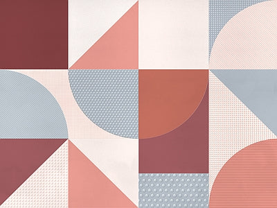 Aperçu de Papier peint formes rose et bordeaux – Salon sur votre mur