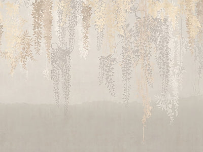 Papier peint glycine dans la brume, aperçu du design