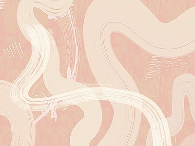 Papier peint courbes rose, aperçu du design