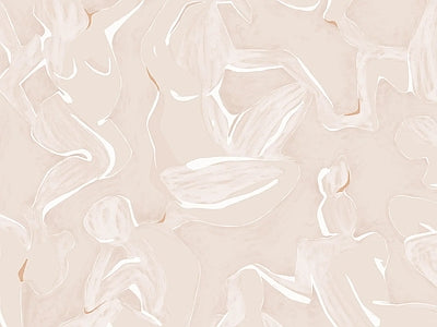 Aperçu de Papier peint drapé blanc – Salon sur votre mur