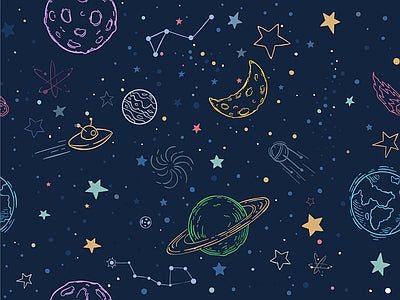 Papier peint carte des étoiles marines, aperçu du design