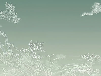 Papier peint prairie sauge, aperçu du design