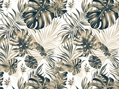 Papier peint motif monstera, aperçu du design