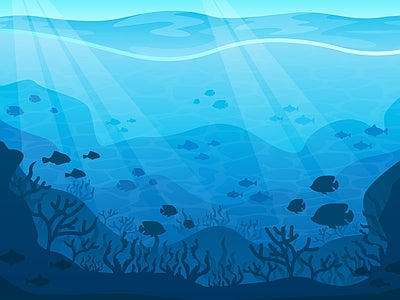 Papier peint fonds marins, aperçu du design