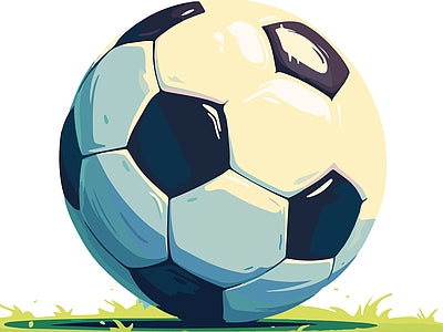 Aperçu de Papier peint grand ballon de foot – Chambre enfant sur votre mur
