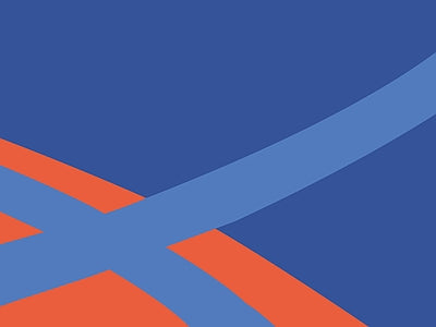 Papier peint bandes bleu et orange, aperçu du design