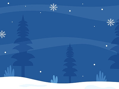 Papier peint nuit de neige, aperçu du design