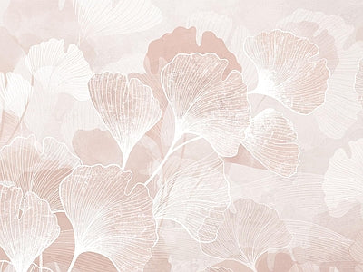 Aperçu de Papier peint fleurs aquarelle rose – Chambre adulte sur votre mur