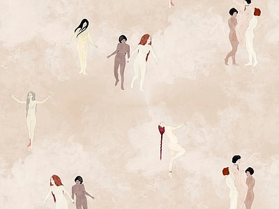 Papier peint petites danseuses, aperçu du design