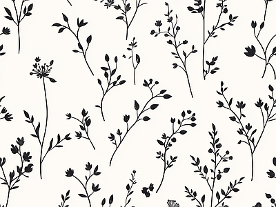 Aperçu de Papier peint branches fines – Salon sur votre mur