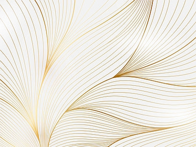 Aperçu de Papier peint palmes art déco dorées – Salon sur votre mur