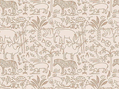 Papier peint fossiles sable, aperçu du design