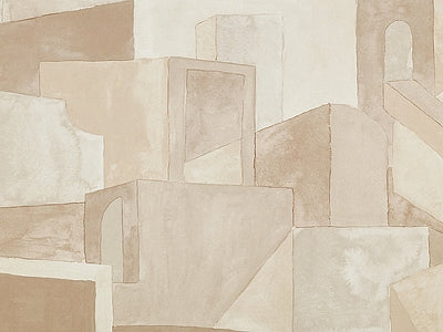 Papier peint abstrait crème, aperçu du design