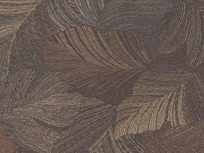 Papier peint feuilles bronze, aperçu du design