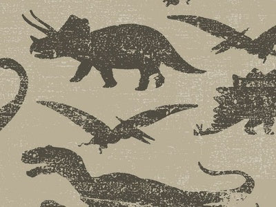 Papier peint silhouettes de dinosaures, aperçu du design